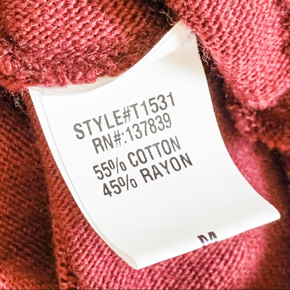 NWT DREAMERS Maroon Cowl Neck Sweater - Picture 9 of 10